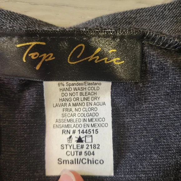 Top chic size small gray tshirt - Picture 4 of 5